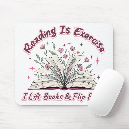 Reading Is Exercise....  マウスパッド (マウス)