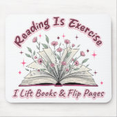 Reading Is Exercise....  マウスパッド (正面)