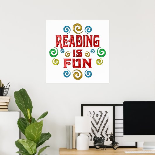 Reading is FUN ポスター (ホームオフィス)