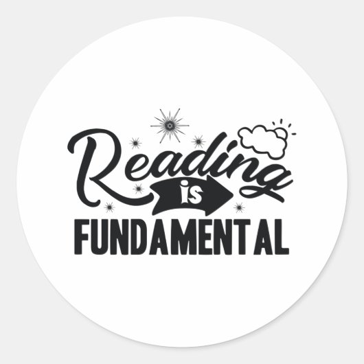 Reading is fundamental ラウンドシール (正面)