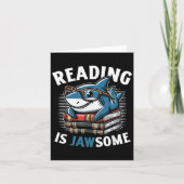 Reading Is Jawsome Shark Books Bookworm Reader カード (正面)