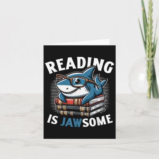 Reading Is Jawsome Shark Books Bookworm Reader  カード (正面)