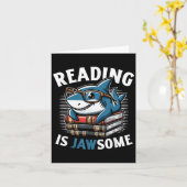 Reading Is Jawsome Shark Books Bookworm Reader  カード (黄色い花)
