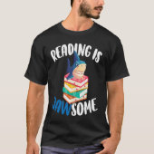 Reading is Jawsome Shark For Classroom Teacher Tシャツ (正面)