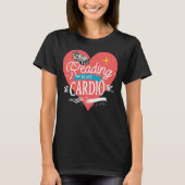 Reading is My Cardio Red Heart Raccoon Tシャツ (正面)