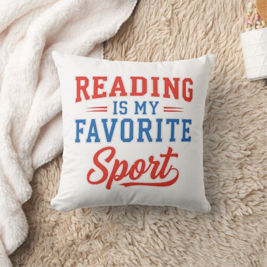 Reading Is My Favorite Sport クッション (ブランケット)