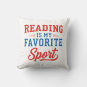 Reading Is My Favorite Sport クッション (正面)