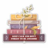 Reading is my favorite sport シール (正面)