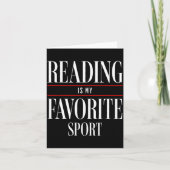 Reading Is My Favorite Srt Book Lover Funny Saying カード (正面)