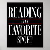 Reading Is My Favorite Srt Book Lover Funny Saying ポスター (正面)