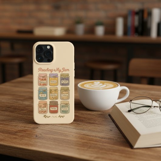 Reading Is My Jam Cute Book Lover Genre Jars  Case-Mate iPhoneケース