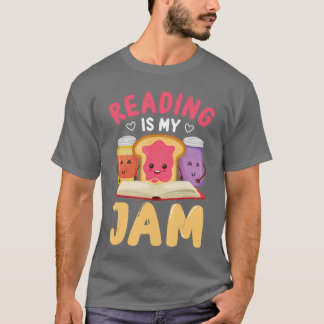 Reading Is My Jam Funny I Love to Read Books Gift Tシャツ