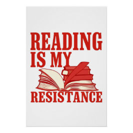 Reading Is My Resistance | Literary Liberation Art ポスター