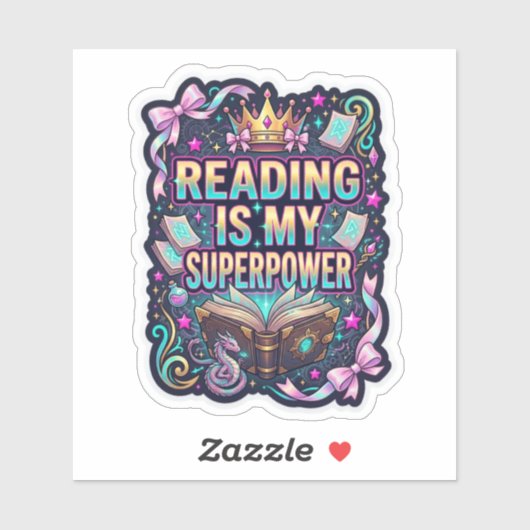 Reading is my Superpower - ファンタジー小説 シール (シート)