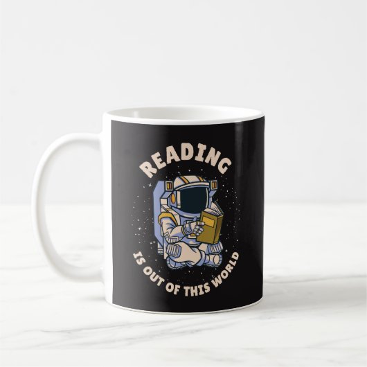 Reading Is Out Of This World コーヒーマグカップ (左)