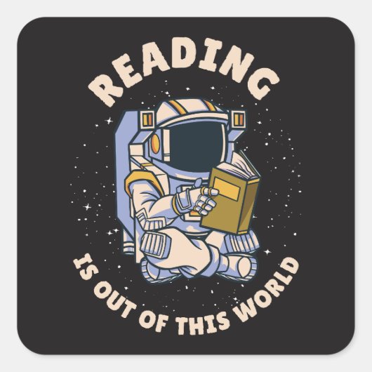 Reading Is Out Of This World スクエアシール (正面)