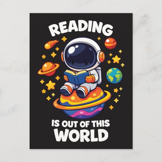Reading is out of this world ポストカード (正面)