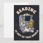 Reading Is Out Of This World 招待状 (正面/裏面)