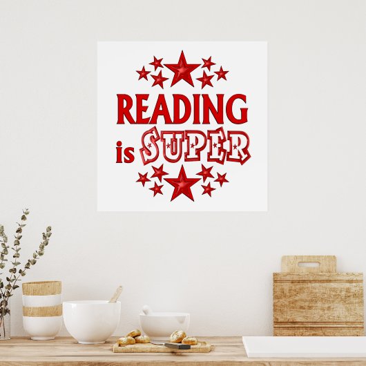 Reading is Super ポスター (キッチン)