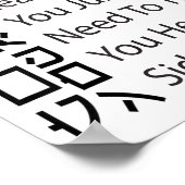 Reading Japanese Is Really Easy Funny Sarcastic Qu ポスター (角)