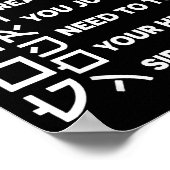 Reading Japanese Is Really Easy Shirt Student Quot ポスター (角)