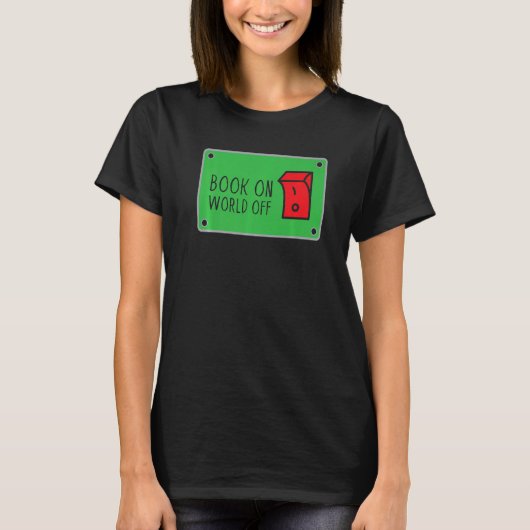 Reading  Library Women Bookworm Tシャツ (正面)
