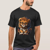 Reading Lion For Books Reading For Book Readers Tシャツ (正面)