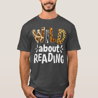 Reading Lover Apparel Wild About Reading Reading B Tシャツ