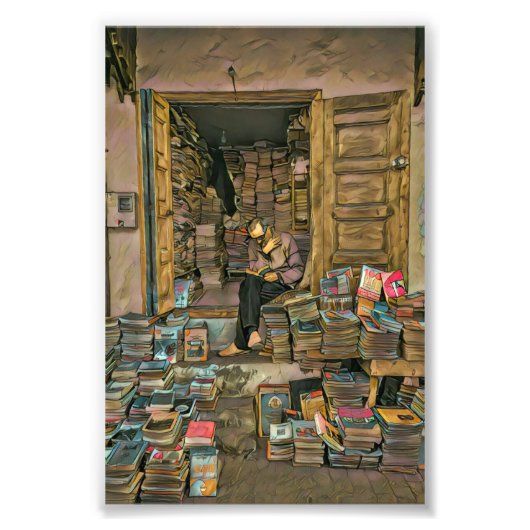 Reading Lovers Gift For Librarian フォトプリント (正面)