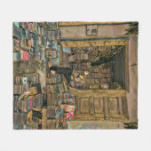 Reading Lovers Gift For Librarian フリースブランケット (正面(横))