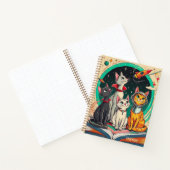Reading Opens a Gateway to Cat Adventures Journal ノートブック (内部)