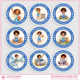 Reading Reward for Kids Teacher Classroom Award シール