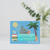 Reading Rhino in the Pool Postcards シーズンポストカード (スタンド正面)
