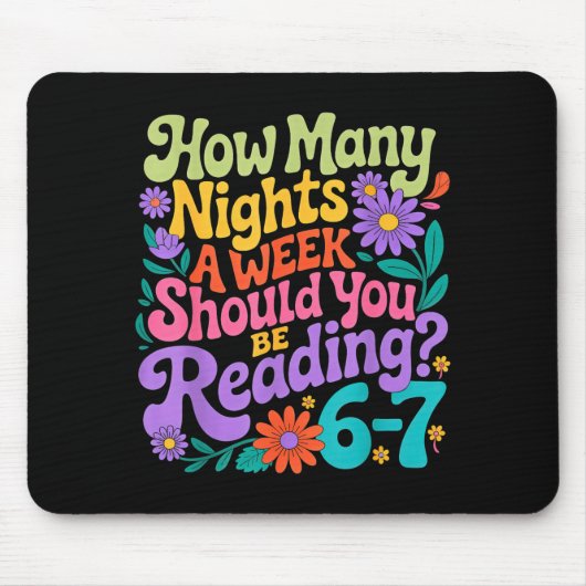 Reading Six Seven Meme Book Lover 67 Teacher 6 7  マウスパッド (正面)