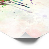 Reading skyline in watercolor background フォトプリント            (角)