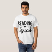 Reading Squad Teacher Appreciation Gift Book Lover Tシャツ (正面フル)