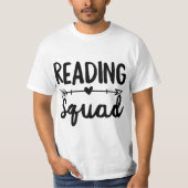 Reading Squad Teacher Appreciation Gift Book Lover Tシャツ (正面)