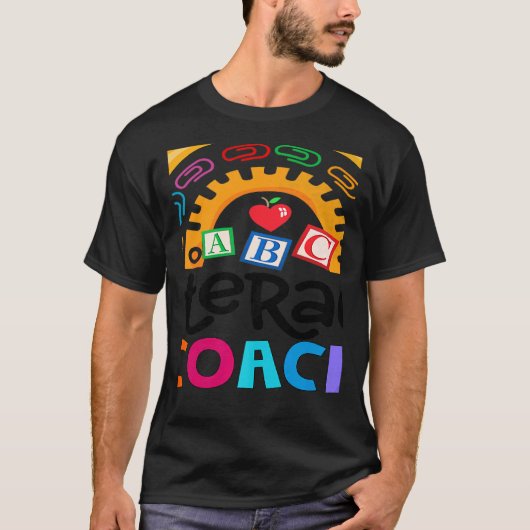 Reading Teacher Back School Special Literacy Coach Tシャツ (正面)