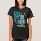 Reading Teacher Valentine Day Read Your Heart Out Tシャツ (正面)