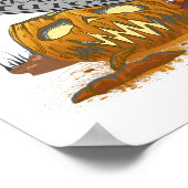 Reading Tutor Funny Halloween Party  ポスター (角)