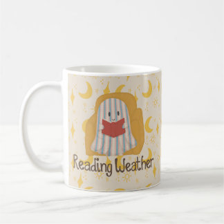Reading Weather マグカップ|かわいい本好きのコーヒー コーヒーマグカップ