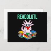 Readolotlかわいい動物AxolotlラバーペットオーナーGR インビテーションポストカード (正面/裏面)