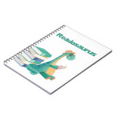 readosaurus恐竜読の本Tシャツ ノートブック (左側)