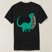 Readosaurus Book Dinosaur Reading Dino Tシャツ (デザイン正面)