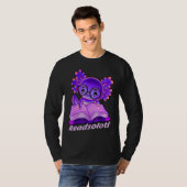 Readsolotlのおもしろい魚の本読トカゲAxolotl Tシャツ (正面フル)
