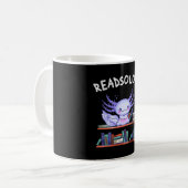 ReadsolotlブックラバーおもしろいAxolotl コーヒーマグカップ (正面左)