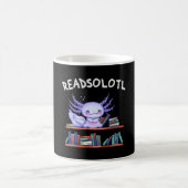 ReadsolotlブックラバーおもしろいAxolotl コーヒーマグカップ (中央)