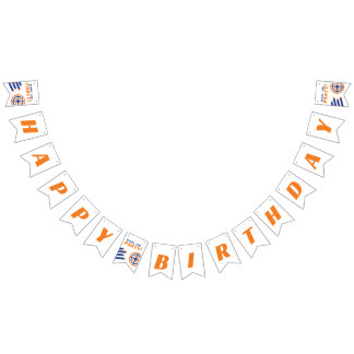 Ready, Aim, Party! Happy Birthday Decor バンティングフラッグ