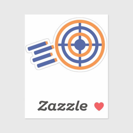 Ready, Aim, Party! Nerf Gun Themed Birthday Party シール (シート)