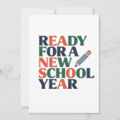 Ready for a New School Year カード (正面)